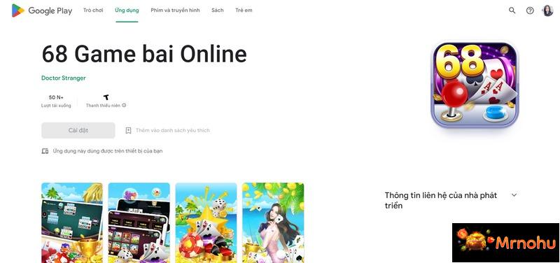 Hướng dẫn tải app 68 Game Bài cho newbie