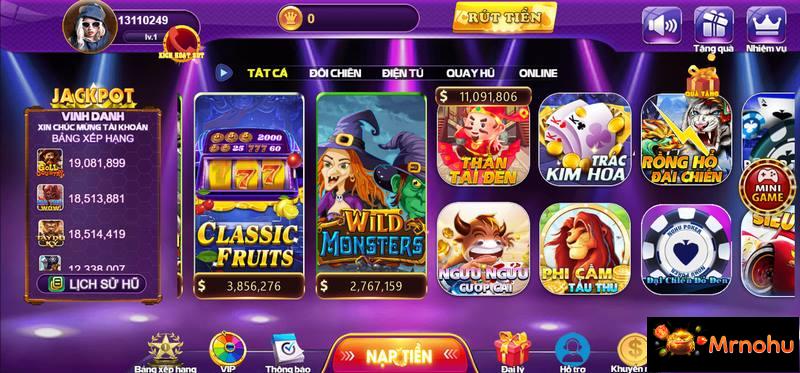 Kho game phong phú đa dạng các trò chơi săn thưởng