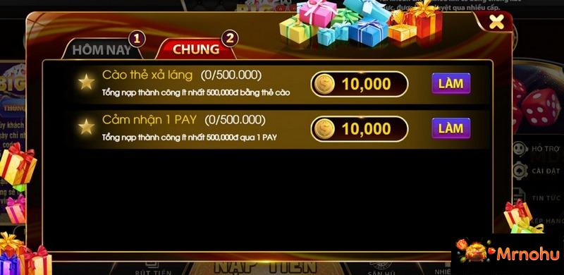 Tích điểm sự kiện nhận code có giá trị