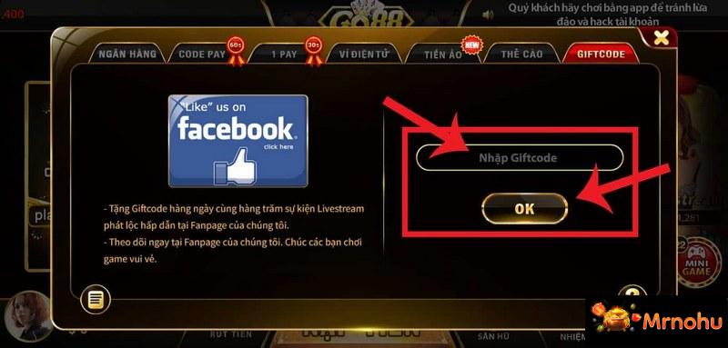 Chương trình ưu đãi tặng quà giftcode từ Go88