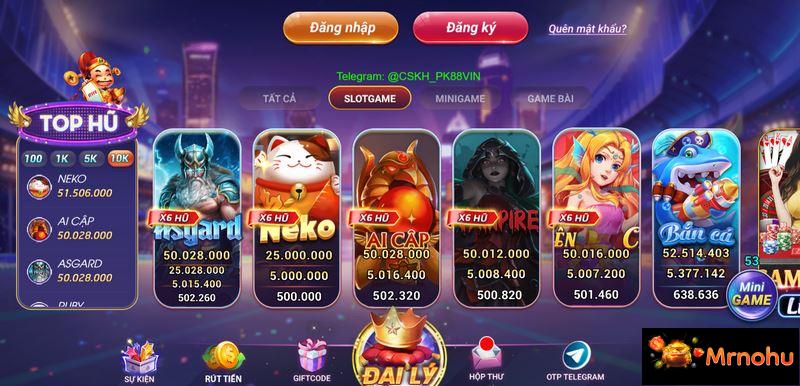 Nổ hũ độc đáo là sảnh chơi được tham gia đông đảo