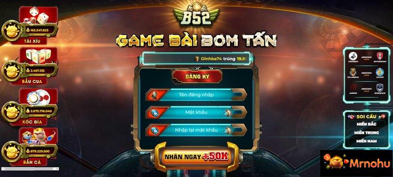 Thông tin được chia sẻ về cổng game B52 Club