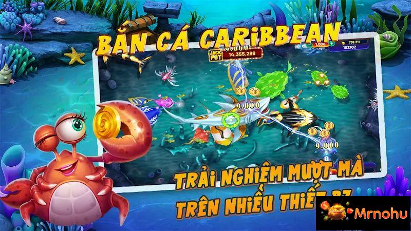 Kho game đẳng cấp có tại bắn cá Caribe