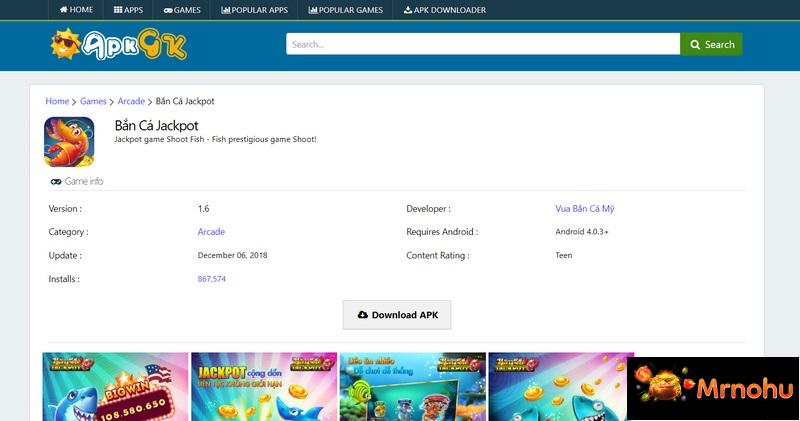 Link tải game bắn cá Jackpot mới nhất hiện nay