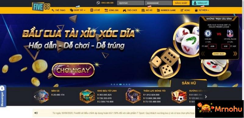 Five88 luôn được đánh giá là nhà cái đẳng cấp số 1 làng giải trí