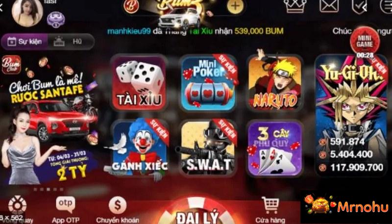 Hệ thống game đổi thưởng tại Bum88