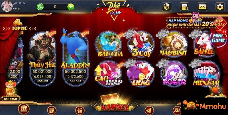 Sảnh slots nhận được sự quan tâm, yêu thích của nhiều người chơi