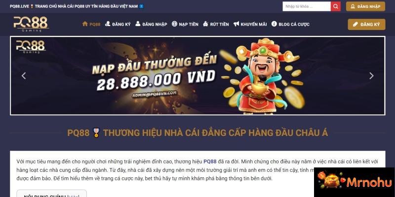 PQ88 cung cấp dịch vụ cá cược hợp pháp