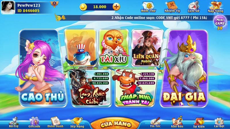 Cổng game xanh chín đa dạng phòng chơi cho anh em lựa chọn
